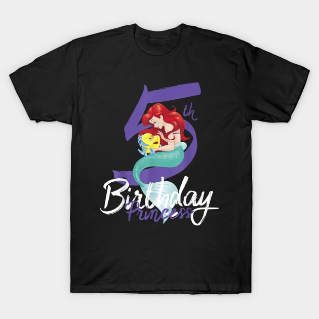 5th Birthday Princess T-Shirt by irelandefelder